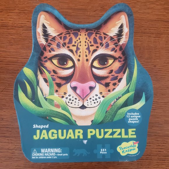 Shaped Jaguar Puzzle for Older Kids or Adults - Picture 1 of 4